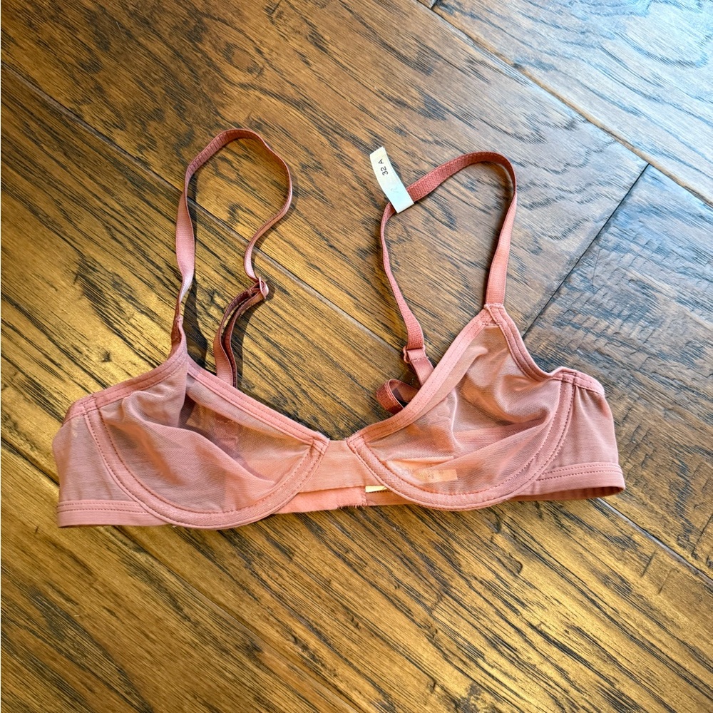 Elegant Sheer Blush Bralette